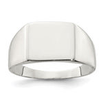 Sterling Silver Closed Back Signet Ring view