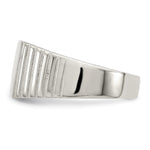 Sterling Silver Open Back Signet Ring view