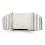 Sterling Silver Open Back Signet Ring view