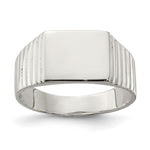 Sterling Silver Open Back Signet Ring view