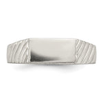 Sterling Silver Open Back Signet Ring view