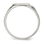 Sterling Silver Open Back Signet Ring view