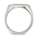 Sterling Silver Closed Back Signet Ring view