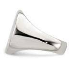 Sterling Silver Closed Back Signet Ring view