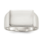 Sterling Silver Closed Back Signet Ring view