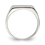 Sterling Silver Closed Back Signet Ring view