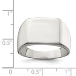Sterling Silver Closed Back Signet Ring view