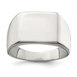 Sterling Silver Closed Back Signet Ring view