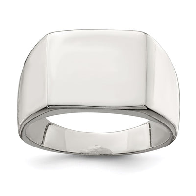 Sterling Silver Closed Back Signet Ring