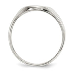 Sterling Silver Closed Back Signet Ring view