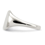 Sterling Silver Closed Back Signet Ring view