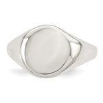 Sterling Silver Closed Back Signet Ring view