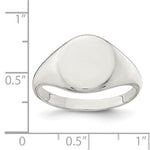 Sterling Silver Closed Back Signet Ring view