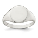 Sterling Silver Closed Back Signet Ring view