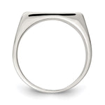 Sterling Silver Closed Back Signet Ring view