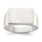 Sterling Silver Closed Back Signet Ring view