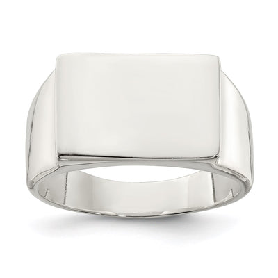 Sterling Silver Closed Back Signet Ring