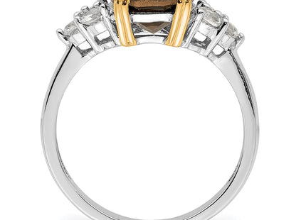 Silver/14k Two-Tone Rings Style QR2628 - Classique Jewelry Inc.