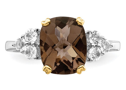 Silver/14k Two-Tone Rings Style QR2628 - Classique Jewelry Inc.