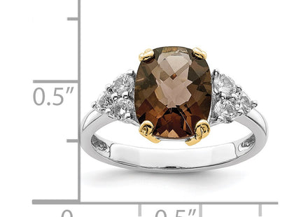 Silver/14k Two-Tone Rings Style QR2628 - Classique Jewelry Inc.