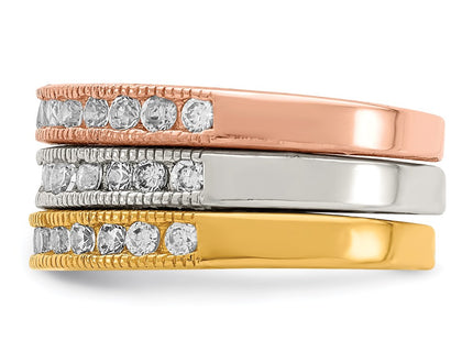 Sterling Silver Rings Style QR2726 - Classique Jewelry Inc.