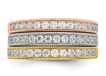 Sterling Silver Rings Style QR2726 - Classique Jewelry Inc.