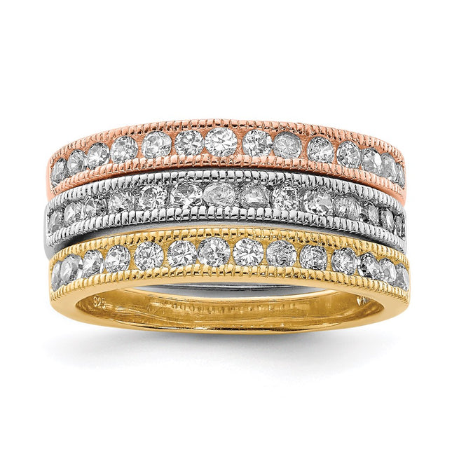 Sterling Silver Rings Style QR2726 - Classique Jewelry Inc.