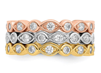 Sterling Silver Rings Style QR2728 - Classique Jewelry Inc.