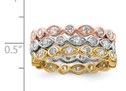 Sterling Silver Rings Style QR2728 - Classique Jewelry Inc.