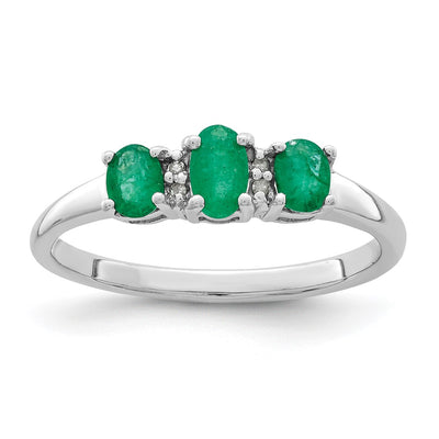 Sterling silver diamond ring