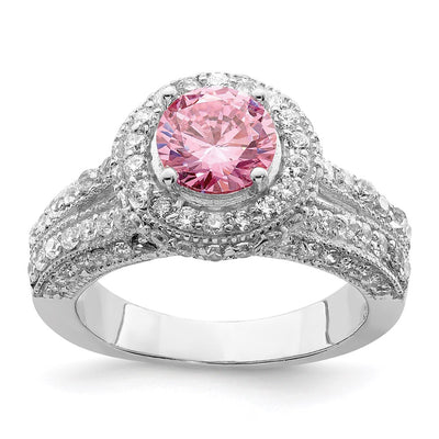 Sterling silver cubic zirconia ring
