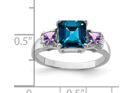 Sterling Silver Rings Style QR2902LBT - Classique Jewelry Inc.