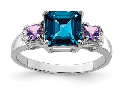 Sterling Silver Rings Style QR2902LBT - Classique Jewelry Inc.