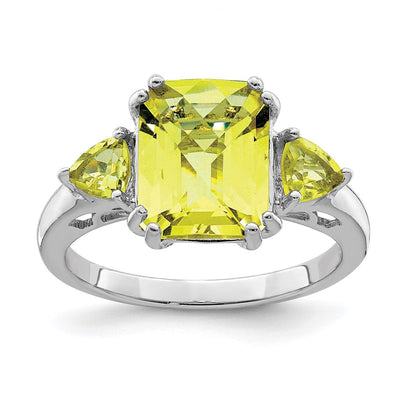 Sterling silver quartz ring
