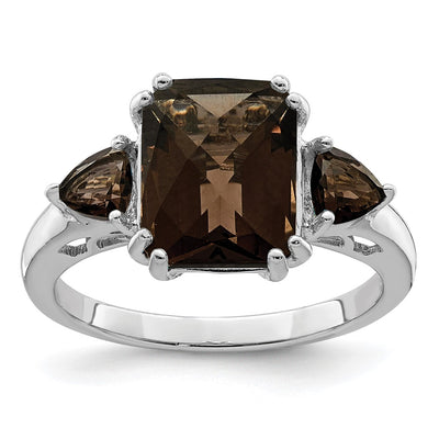 Sterling silver quartz ring
