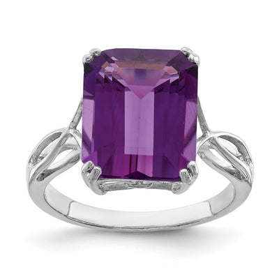 Sterling silver amethyst ring