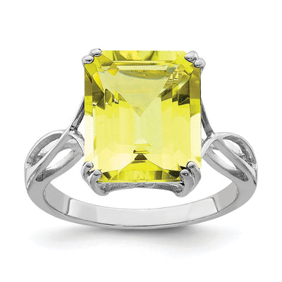 Sterling silver quartz ring