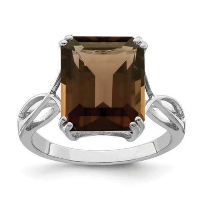 Sterling silver quartz ring