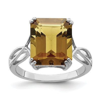 Sterling silver quartz ring