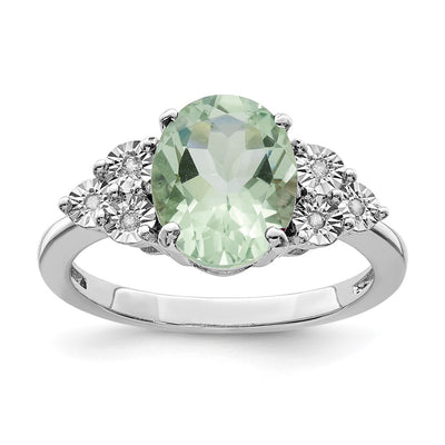 Sterling silver quartz ring