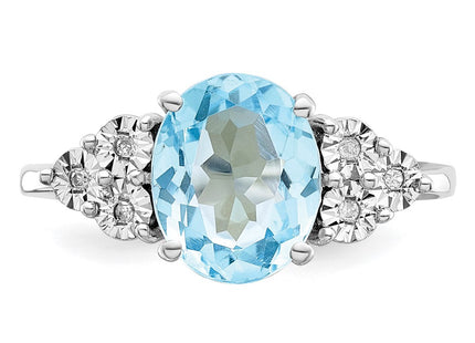Sterling Silver Rings Style QR3034LSBT - Classique Jewelry Inc.