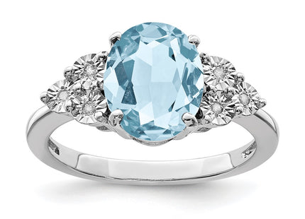Sterling Silver Rings Style QR3034LSBT - Classique Jewelry Inc.