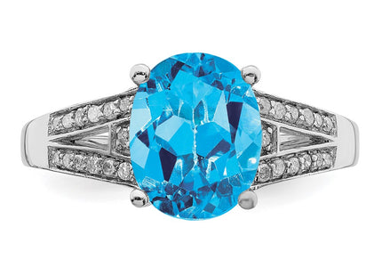 Sterling Silver Rings Style QR3043BT - Classique Jewelry Inc.