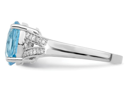 Sterling Silver Rings Style QR3043LSBT - Classique Jewelry Inc.