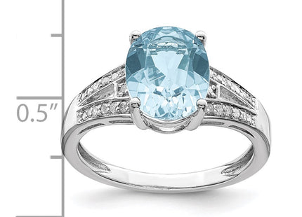 Sterling Silver Rings Style QR3043LSBT - Classique Jewelry Inc.