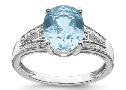 Sterling Silver Rings Style QR3043LSBT - Classique Jewelry Inc.