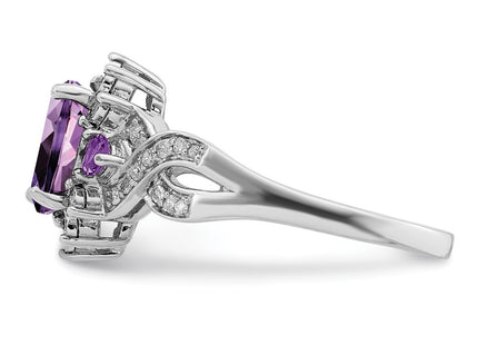 Sterling Silver Rings Style QR3045AM - Classique Jewelry Inc.