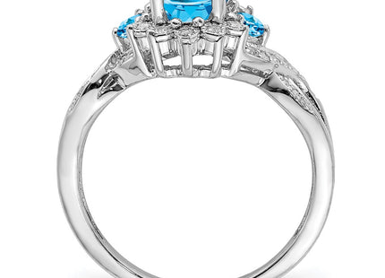 Sterling Silver Rings Style QR3045BT - Classique Jewelry Inc.