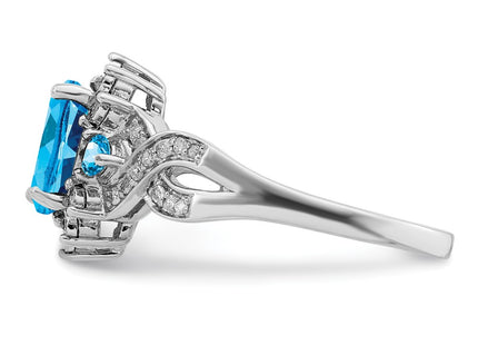 Sterling Silver Rings Style QR3045BT - Classique Jewelry Inc.