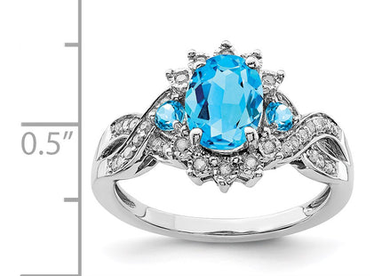Sterling Silver Rings Style QR3045BT - Classique Jewelry Inc.